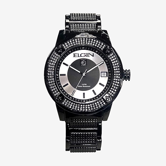 Elgin Womens Silver Tone Bracelet Watch Fg160032