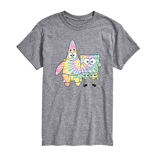 Mens Crew Neck Short Sleeve Classic Fit Spongebob Graphic T-Shirt