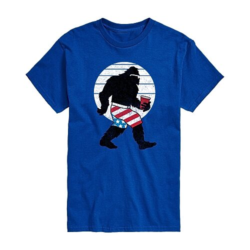 Mens Crew Neck Short Sleeve Regular Fit Graphic T-Shirt, Xx-large, Blue