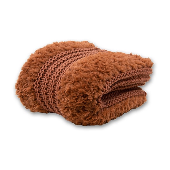 Your Lifestyle By Donna Sharp Faux Fur Plush Knit Midweight Throw