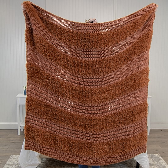 Your Lifestyle By Donna Sharp Faux Fur Plush Knit Midweight Throw