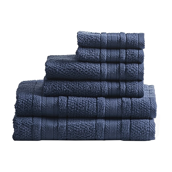 Madison Park Essentials Remy Cotton Super Soft Solid 6-pc. Quick Dry Solid Bath Towel Set