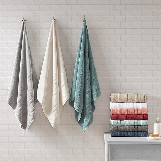 Madison Park Essentials Remy Cotton Super Soft Solid 6-pc. Quick Dry Solid Bath Towel Set