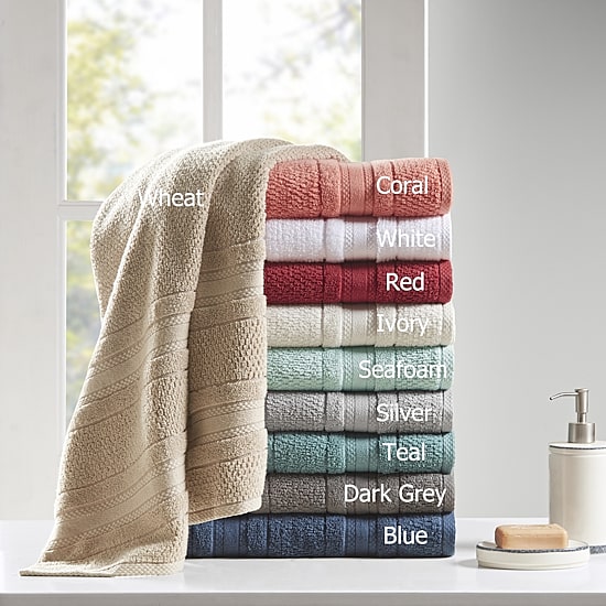 Madison Park Essentials Remy Cotton Super Soft Solid 6-pc. Quick Dry Solid Bath Towel Set