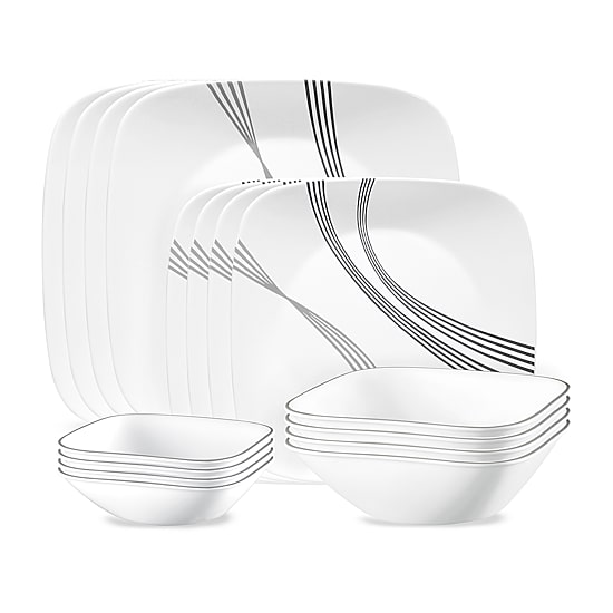 Corelle Urban Arc 16-pc. Glass Dinnerware Set