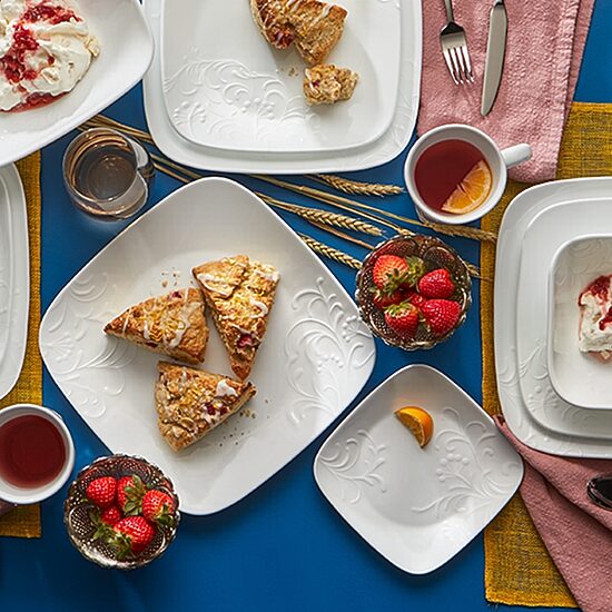 Corelle Cherish 16-pc. Glass Dinnerware Set