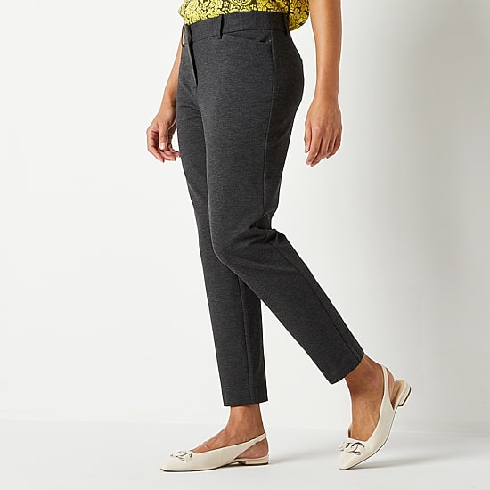 Liz Claiborne Emma Ponte Womens Straight Mid Rise Ankle Pant