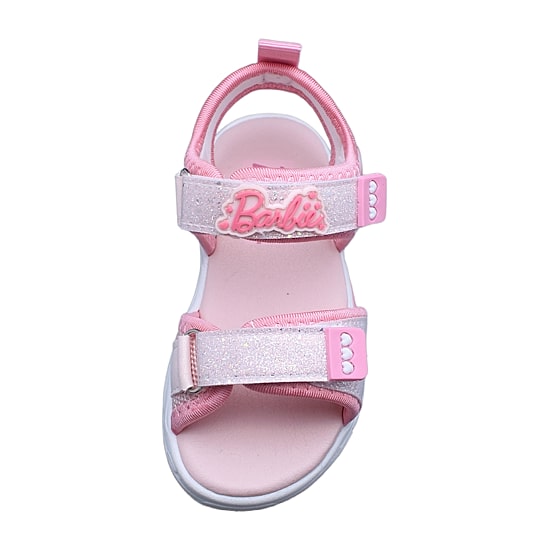 Barbie Light Up Toddler Girls Barbie Adjustable Strap Footbed Sandals