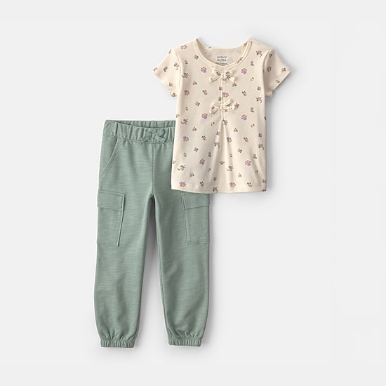 Carter's Toddler Girls Knit 2-pc. Pant Set