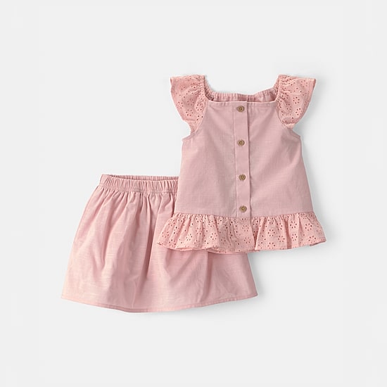 Carter's Toddler Girls Woven 2-pc. Skort Set