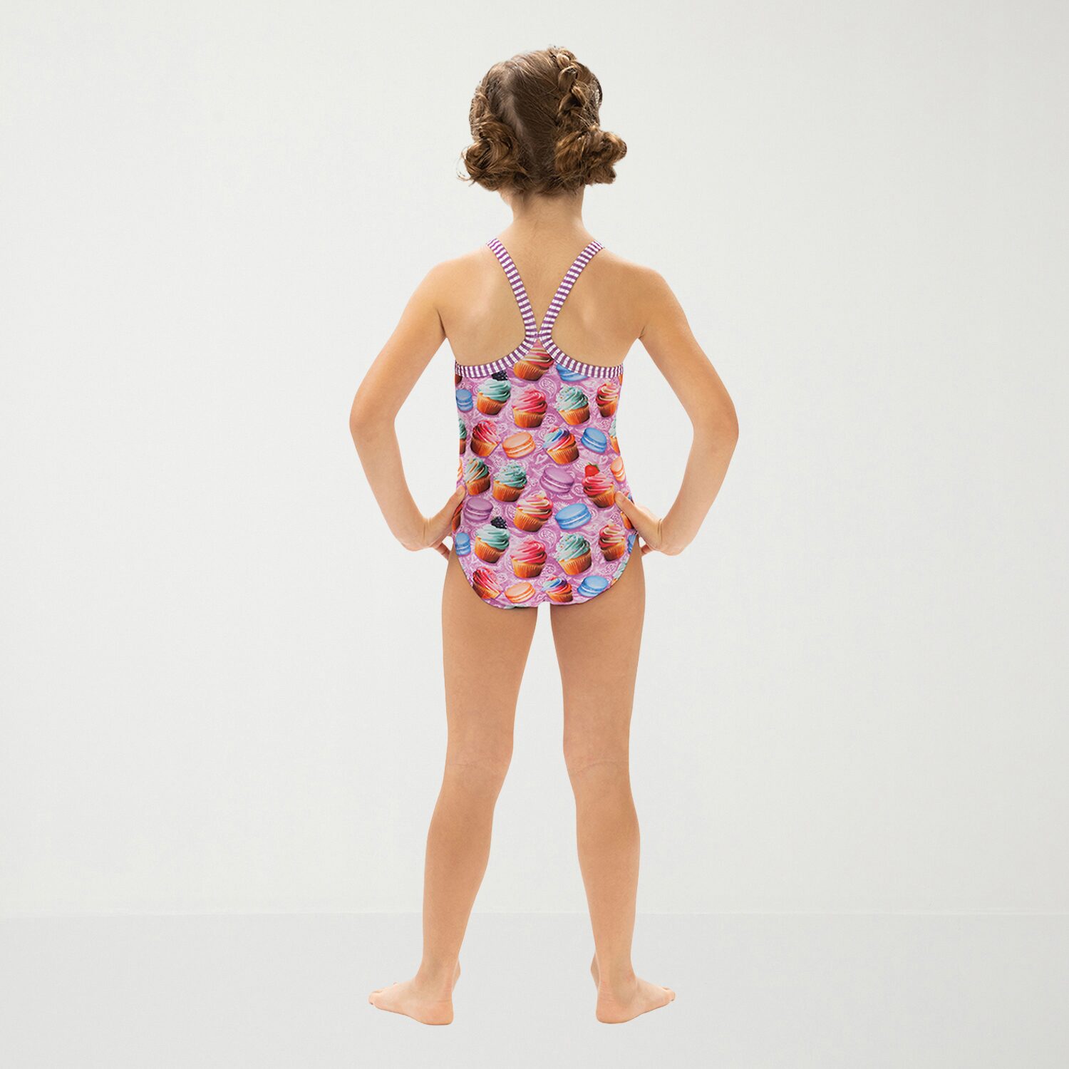 Dolfin Print Toddler & Little Girls Easy-on + Easy-off Sleeveless One Piece Swimsuit