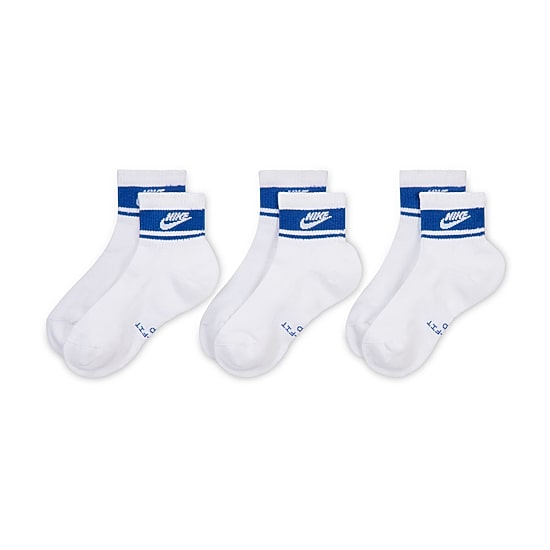 Nike Everyday Elevated Unisex Adult 3 Pair Quarter Ankle Socks