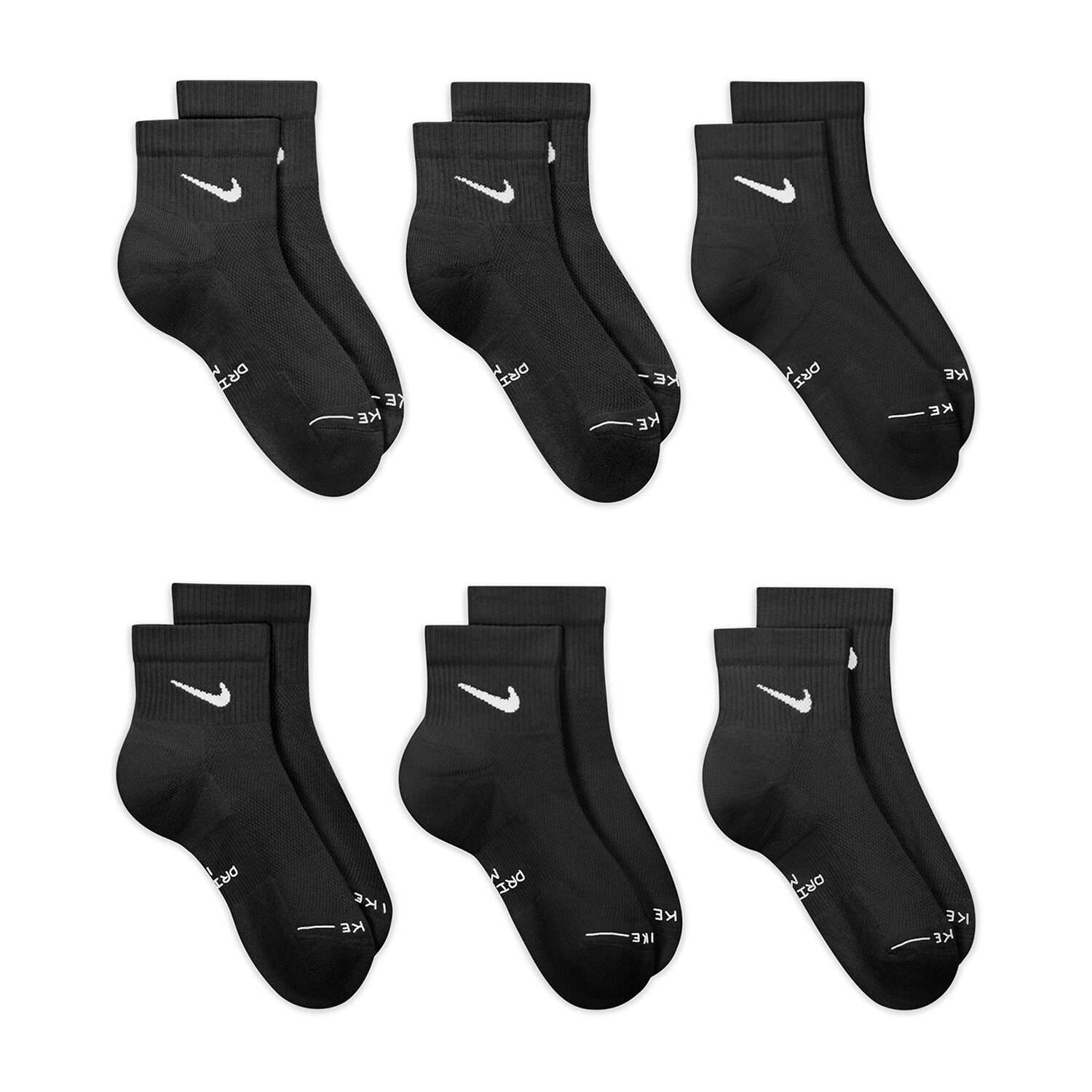 Nike Everyday Elevated Unisex Adult Quarter Ankle Socks