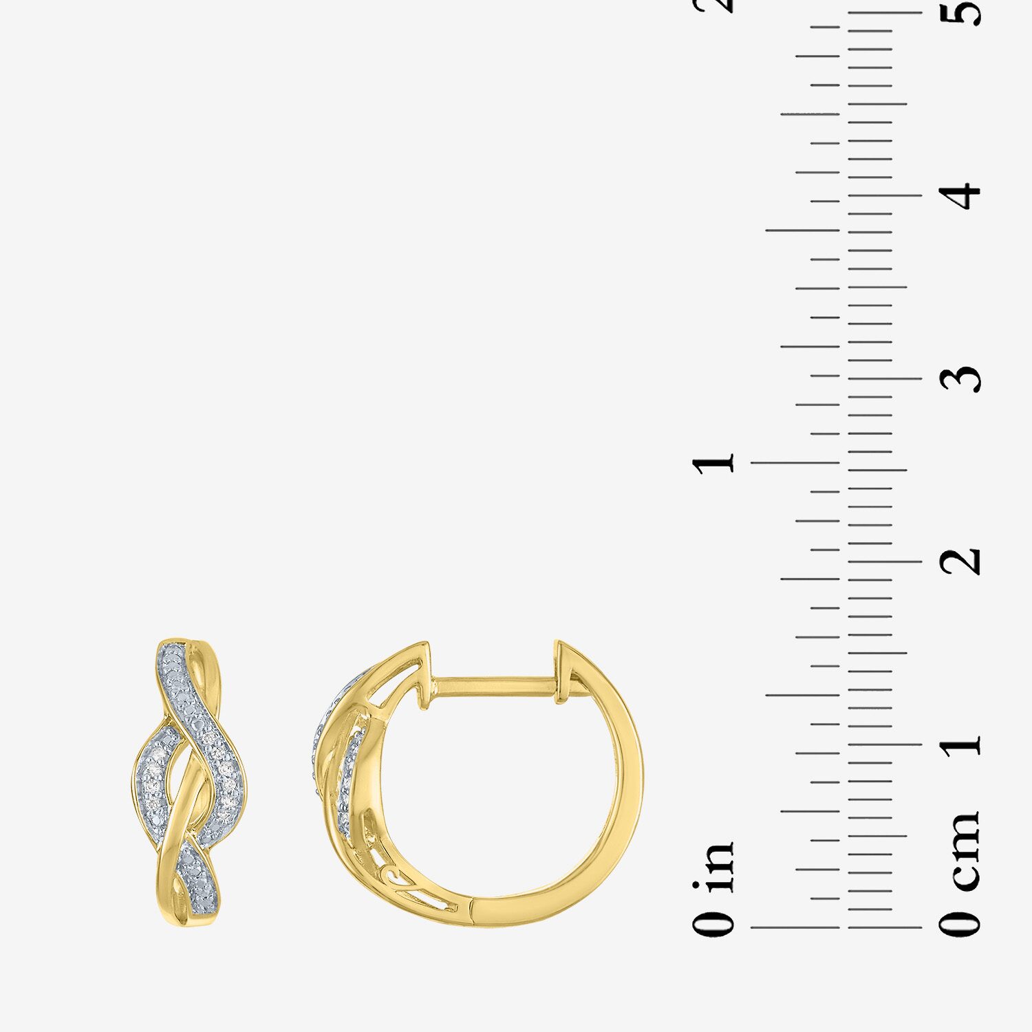 (G-H / Si2-I1) Womens 1/10 CT. T.W. Lab Grown White Diamond 14K Gold Over Brass 2-pc. Jewelry Set
