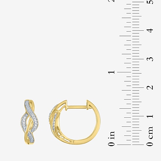 (G-H / Si2-I1) Womens 1/10 CT. T.W. Lab Grown White Diamond 14K Gold Over Brass 2-pc. Jewelry Set