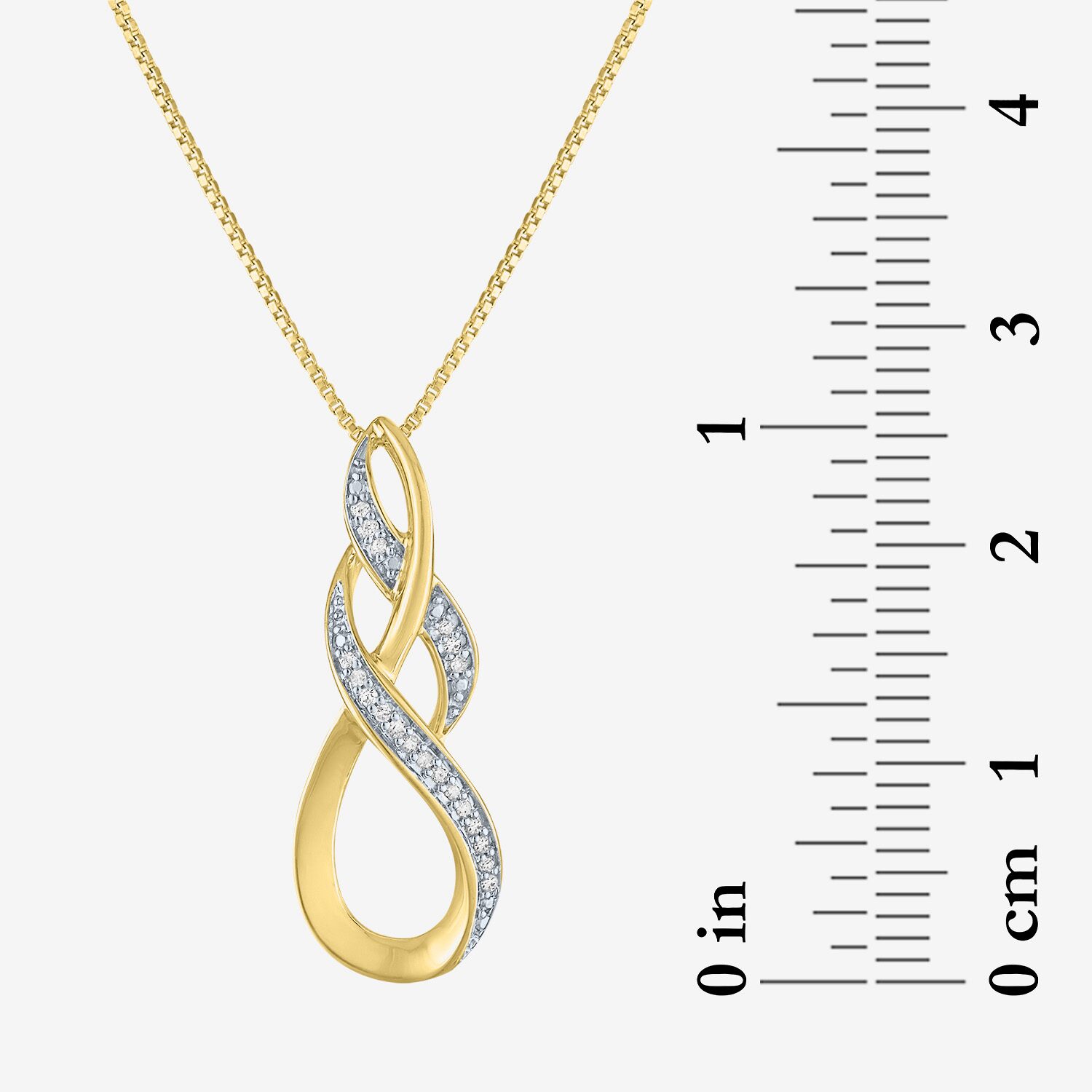 (G-H / Si2-I1) Womens 1/10 CT. T.W. Lab Grown White Diamond 14K Gold Over Brass 2-pc. Jewelry Set