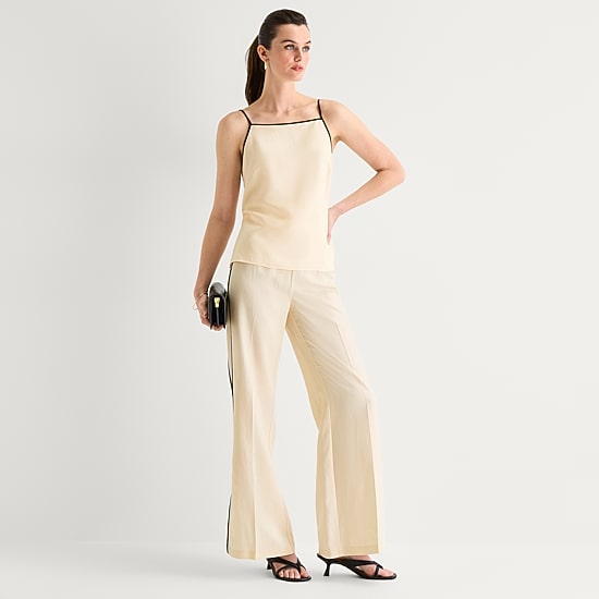 Worthington Womens Straight Mid Rise Trouser