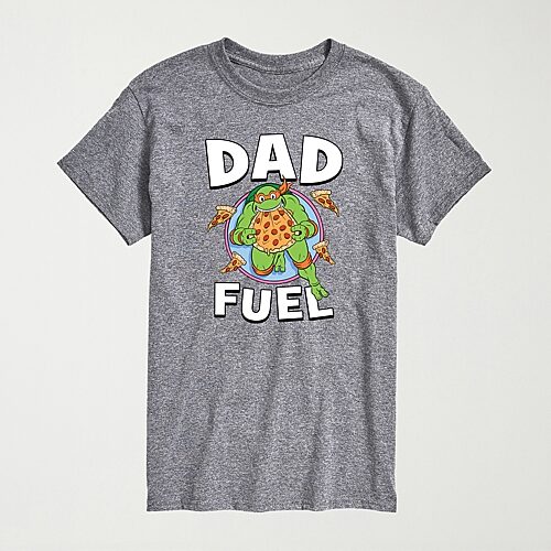 Novelty Mens Crew Neck Short Sleeve Regular Fit Teenage Mutant Ninja Turtles Graphic T-shirt In Gray