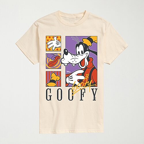 Novelty Mens Crew Neck Short Sleeve Regular Fit Goofy Big And Tall Graphic T-shirt In Sand