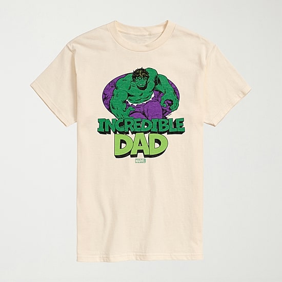 Novelty Mens Crew Neck Short Sleeve Regular Fit Hulk Marvel Big and Tall Graphic T-Shirt