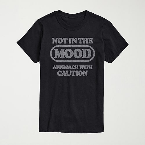 Novelty Mens Crew Neck Short Sleeve Regular Fit Graphic T-shirt In Black
