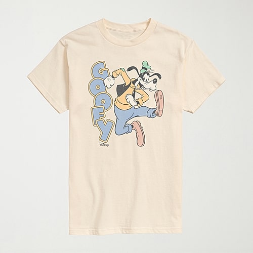 Novelty Mens Crew Neck Short Sleeve Regular Fit Goofy Graphic T-shirt In Sand