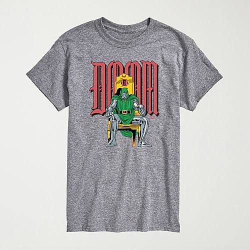 Novelty Mens Crew Neck Short Sleeve Regular Fit Marvel Big and Tall Graphic T-Shirt, 5x-large, Gray