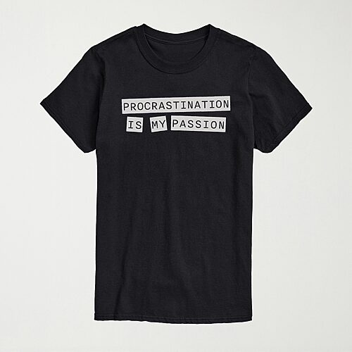 Novelty Mens Crew Neck Short Sleeve Regular Fit Graphic T-shirt In Black