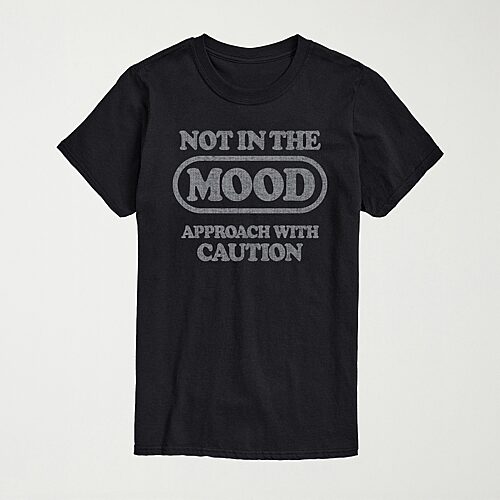 Novelty Mens Crew Neck Short Sleeve Regular Fit Graphic T-shirt In Black