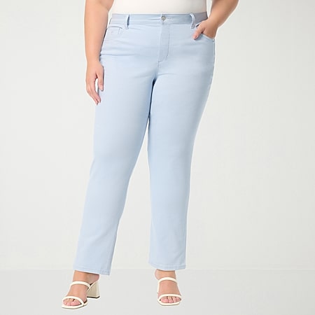 Liz Claiborne Lana Womens Plus High Rise Straight Leg Jean - JCPenney