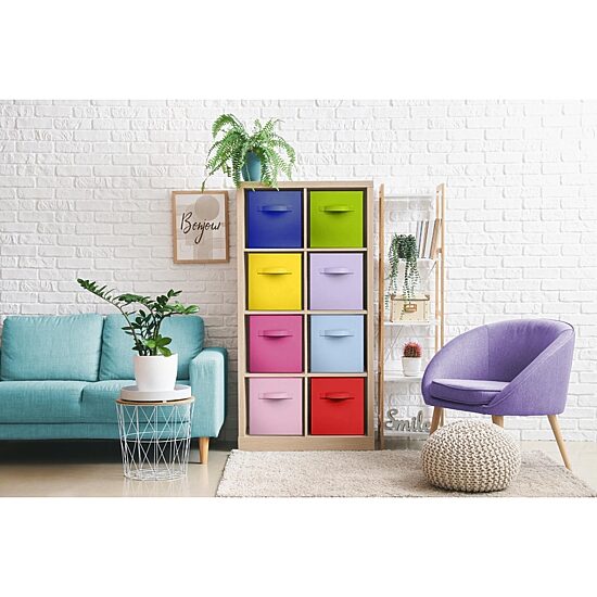 Sorbus 8 Pack 13"  Foldable Cubes With Handles Storage Cube