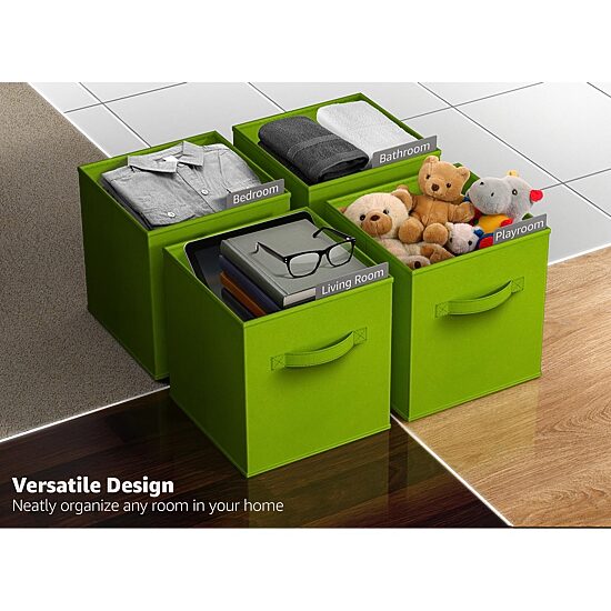 Sorbus 8 Pack 13"  Foldable Cubes With Handles Storage Cube