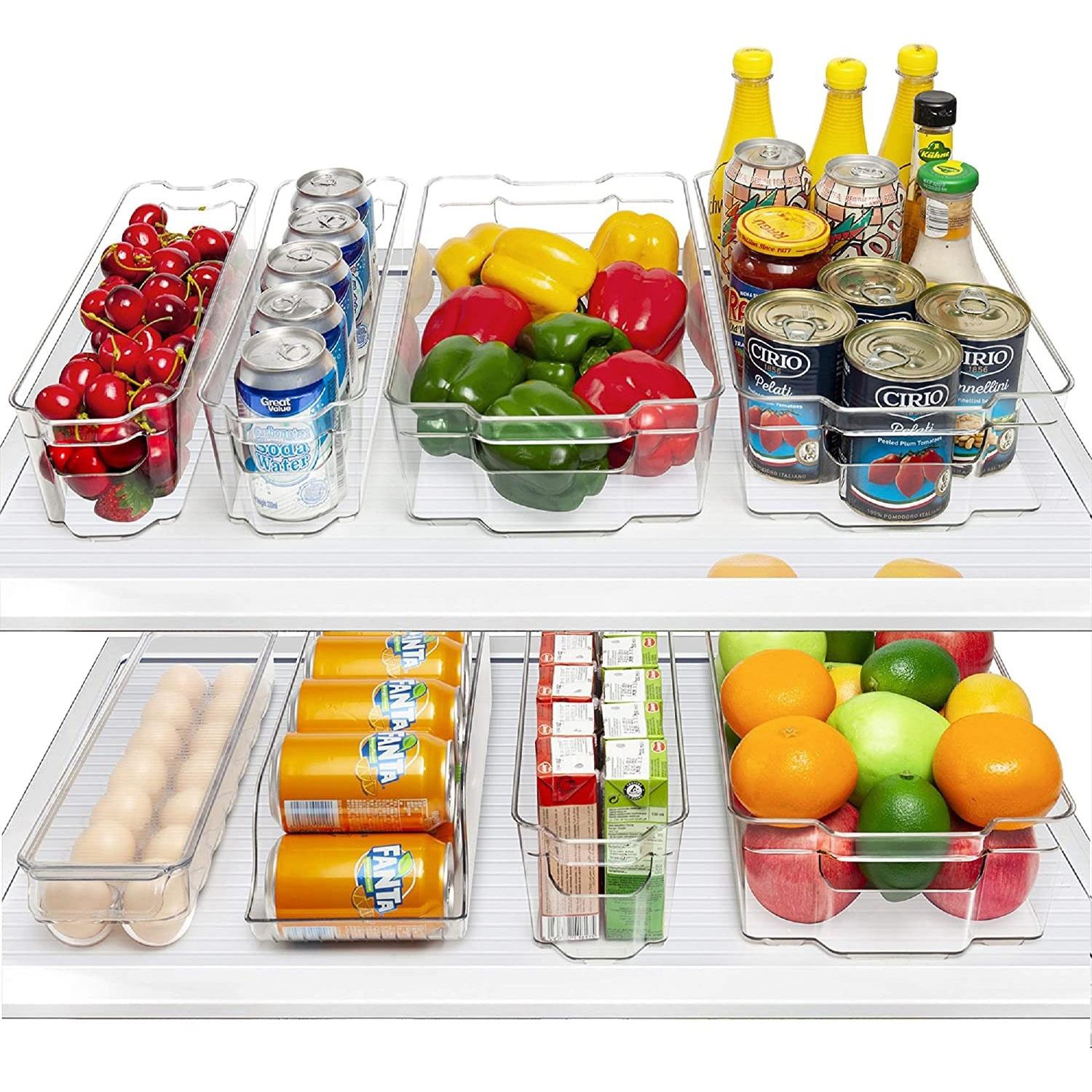 Sorbus Clear Plastic 8-pc. Storage Bin