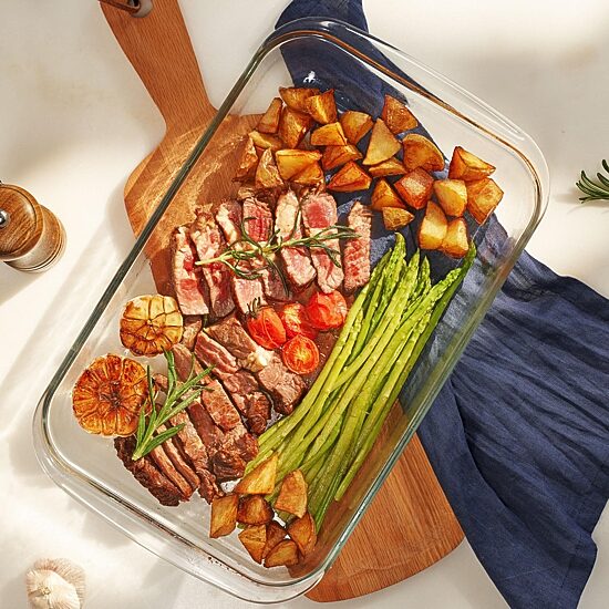 Sorbus Deep Glass Baking Dish Set With Lids 8-pc. Food Container