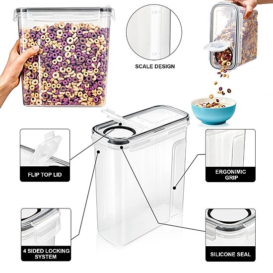 Sorbus Airtight Storage 4-pc. Food Dispenser