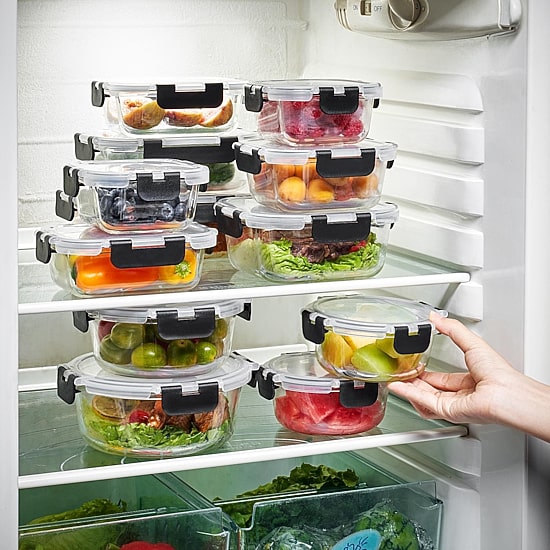 Sorbus Glass Food Airtight Storage With Lids 24-pc. Food Container