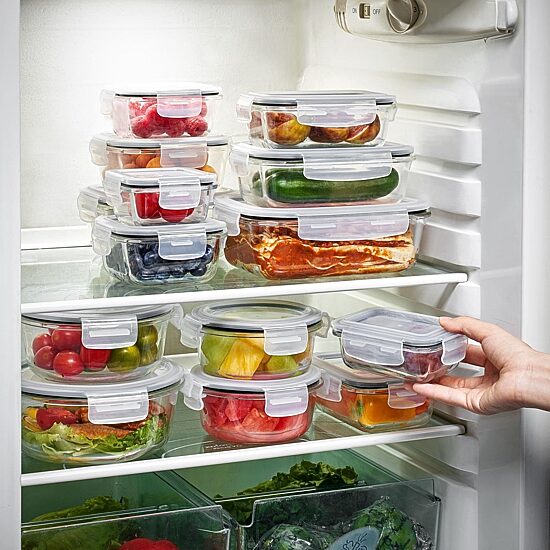 Sorbus Glass Food Storage Containers With Lids - 28-pc. Food Container