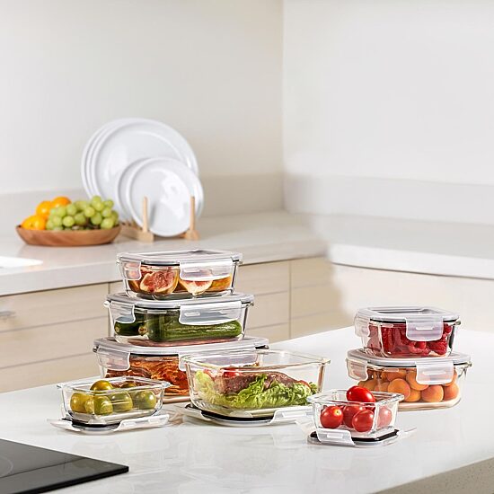 Sorbus Glass Food Storage Containers With Lids 16-pc. Food Container