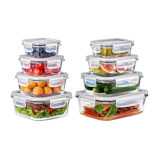Sorbus Glass Food Storage Containers With Lids 16-pc. Food Container