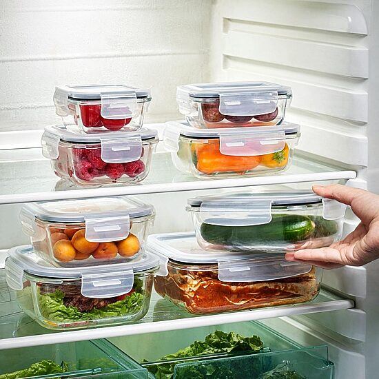 Sorbus Glass Food Storage Containers With Lids 16-pc. Food Container