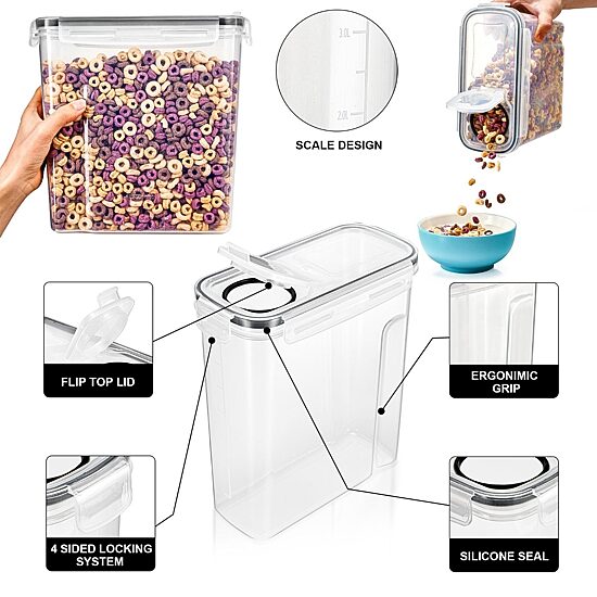 Sorbus Airtight Storage 12-pc. Food Dispenser