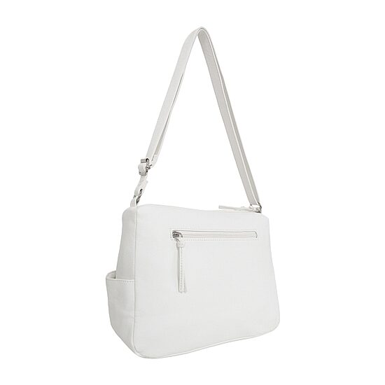 Bueno of California Double Zip Medium Crossbody With Woven Pockets Crossbody Bag
