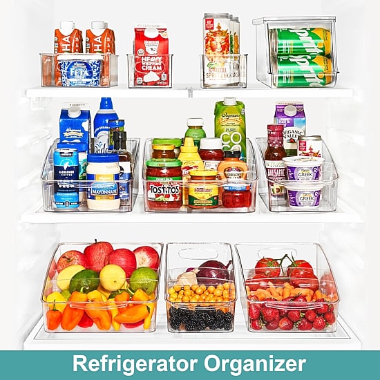 Sorbus Clear Organizing Bins On Wheels 3-pc. Storage Bin