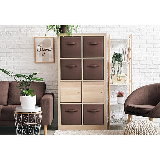 Sorbus 11" Foldable Fabric Storage Cube Bins With Handles Storage Cube