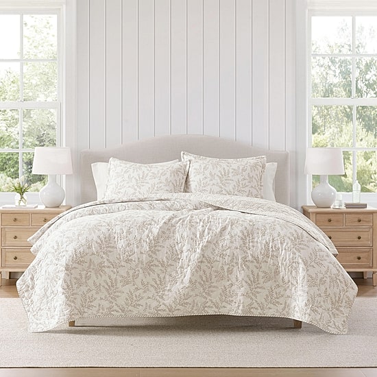 Martha Stewart Murray Leaves 3-pc. Quilt Set