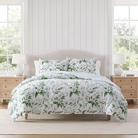 Martha Stewart Dogwood 3-pc.Comforter Set
