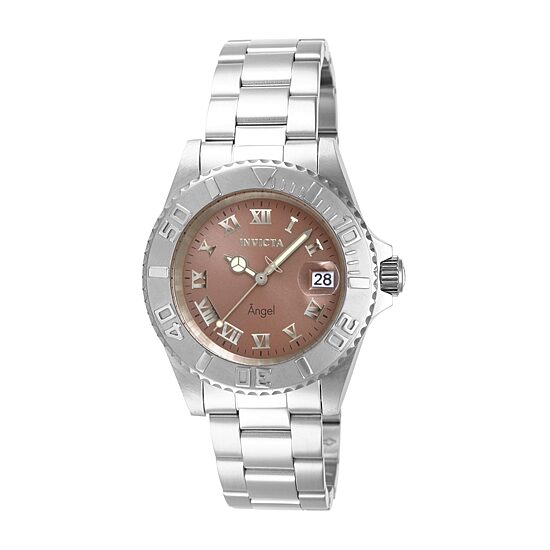 Invicta Angel Womens Silver Tone Stainless Steel Bracelet Watch 14362