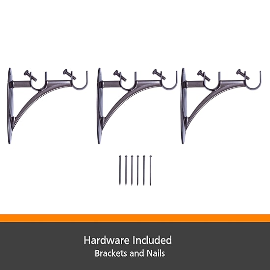 Kenney® Fast Fit™ Easy Install Birkin Double Curtain Rod