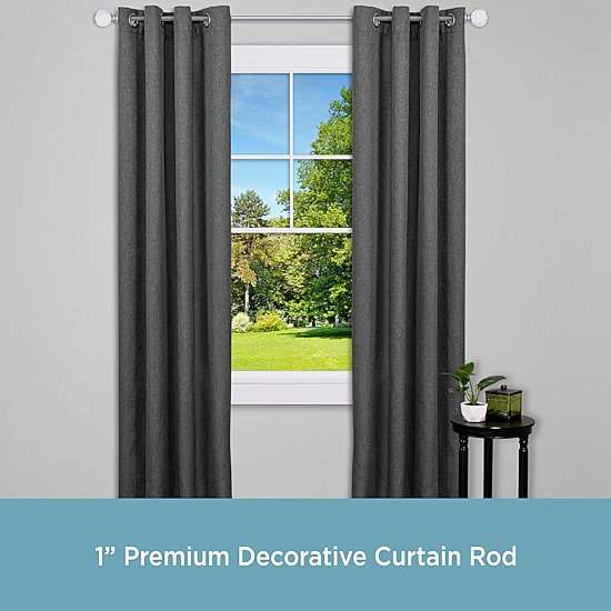 Kenney Claremont Khalessi 1 IN Adjustable Curtain Rod