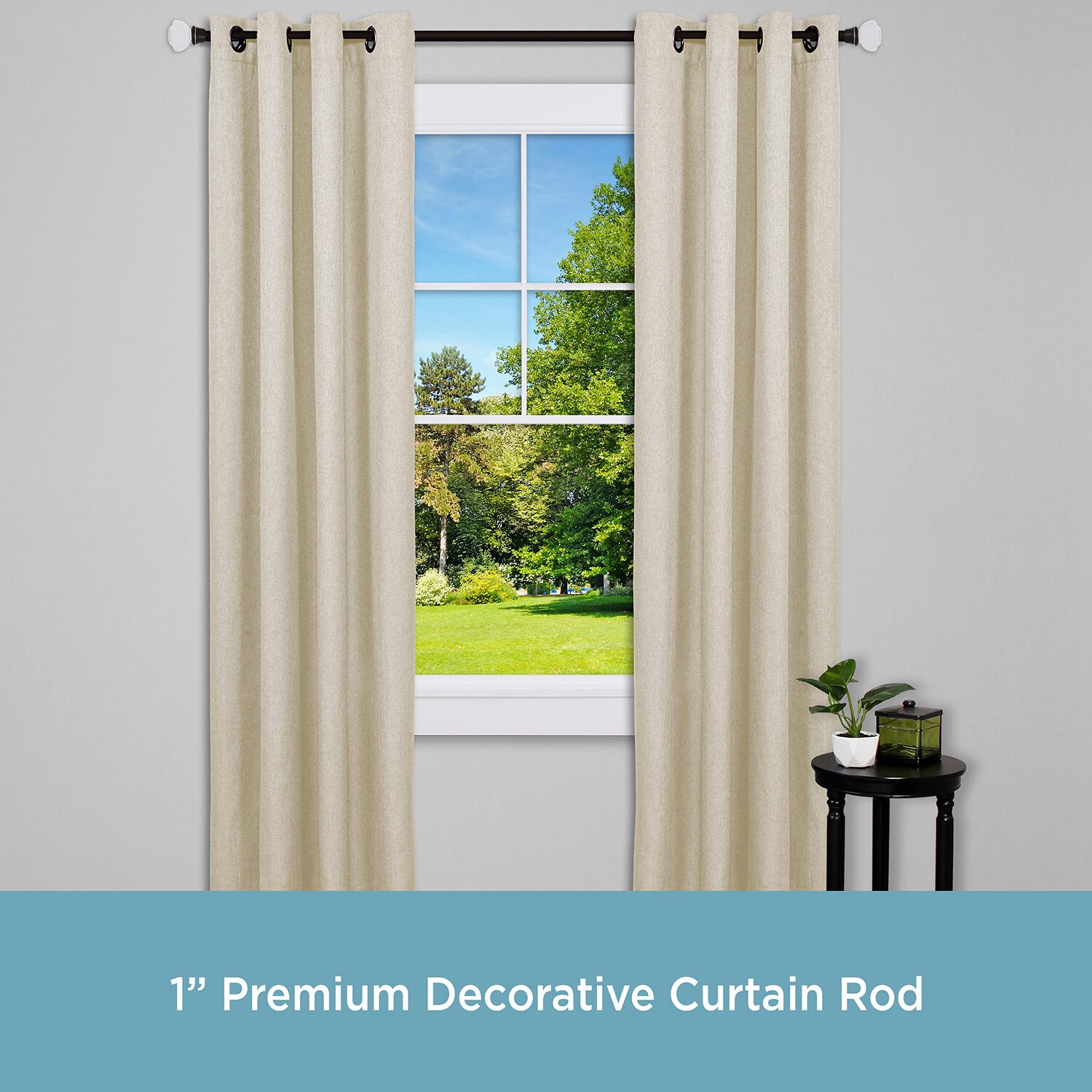 Kenney Claremont Mashapee 1 IN Curtain Rod